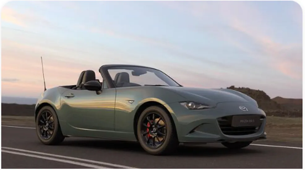 Mazda MX-5 convertible, rear three-quarter