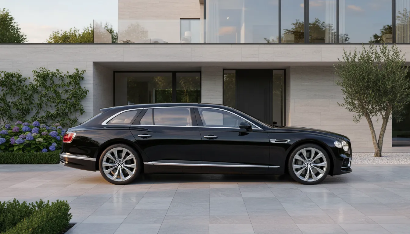 Estate car loaded for a trip